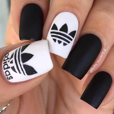 ADIDAS NAILS #adidas #nails ⚽️ | Ногти, Пальцы, Картинки
