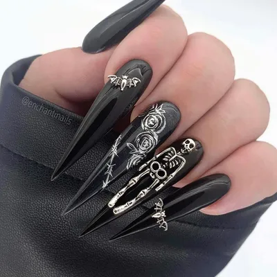 Nails stiletto Стилеты | Острые ногти, Стилеты, Стильные ногти