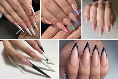 Стилет в маникюре: особенности техники (+много фото и дизайнов) | CITY  NAILS: о красоте ДО КОНЧИКОВ НОГТЕЙ | Дзен