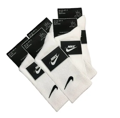 Комплект носков Nike Sports Socks белые унисекс (5 пар) - характеристики и  описание на Мегамаркет