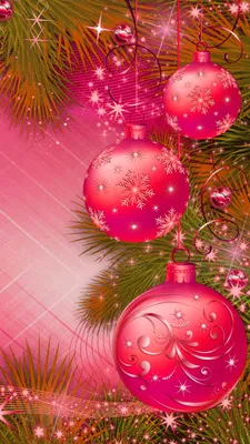 Вертикальная фон новый год или рождество с 2 мячами красными от новогодней  елки на рождество Стоковое Изображение - изображение насчитывающей  изолировано, орнамент: 197847405