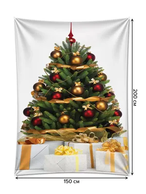 Золотые новогодние шары с гирляндой, вертикальная открытка Stock Photo |  Adobe Stock