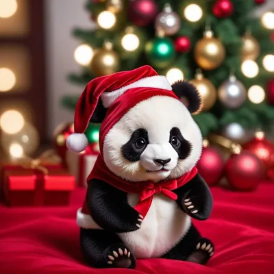 Купить Детский ночник Новогодняя Панда, мега распродажа, цена 640.10 ₴ —  Prom.ua (ID#1423384180)