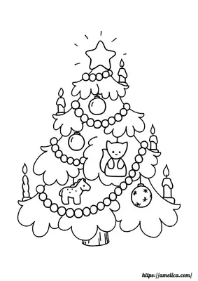 Line art black and white christmas elements Stock Vector by ©bessyana  212413614