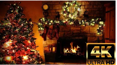 Christmas Fireplace 4K (3 Hours)🎄| Новогодний Камин 4К 😊🔥 - YouTube