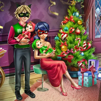 Игра Семейное Рождество Леди Баг - Играть Онлайн!