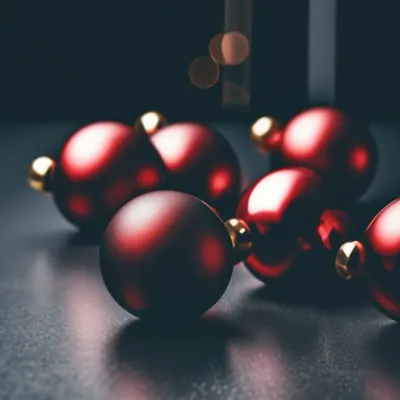 разноцветные елочные шары на столе, елочные украшения и новогодние подарки,  Hd фотография фото, рождественский орнамент фон картинки и Фото для  бесплатной загрузки