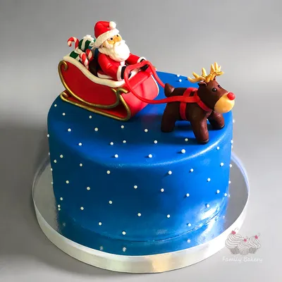 Новогодний торт с зайкой | Зимние торты, Новогодние десерты, Рождественские  торты