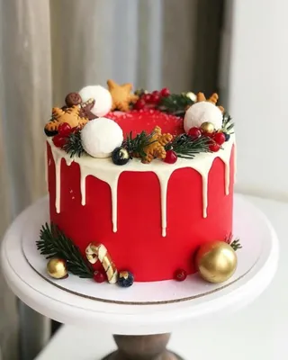 Новогодний торт НТ1 на заказ в Киеве ❤ Кондитерская Mr. Sweet