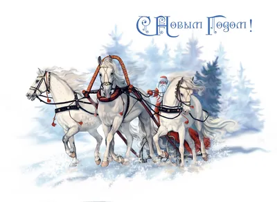 Картинки новый год, лошади, календарь - обои 2560x1440, картинка №73239