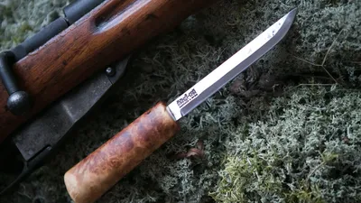 Нож Якут №4 из дамаска, кап карелки с рогом лося – купить нож в  интернет-магазине ножей с доставкой по России
