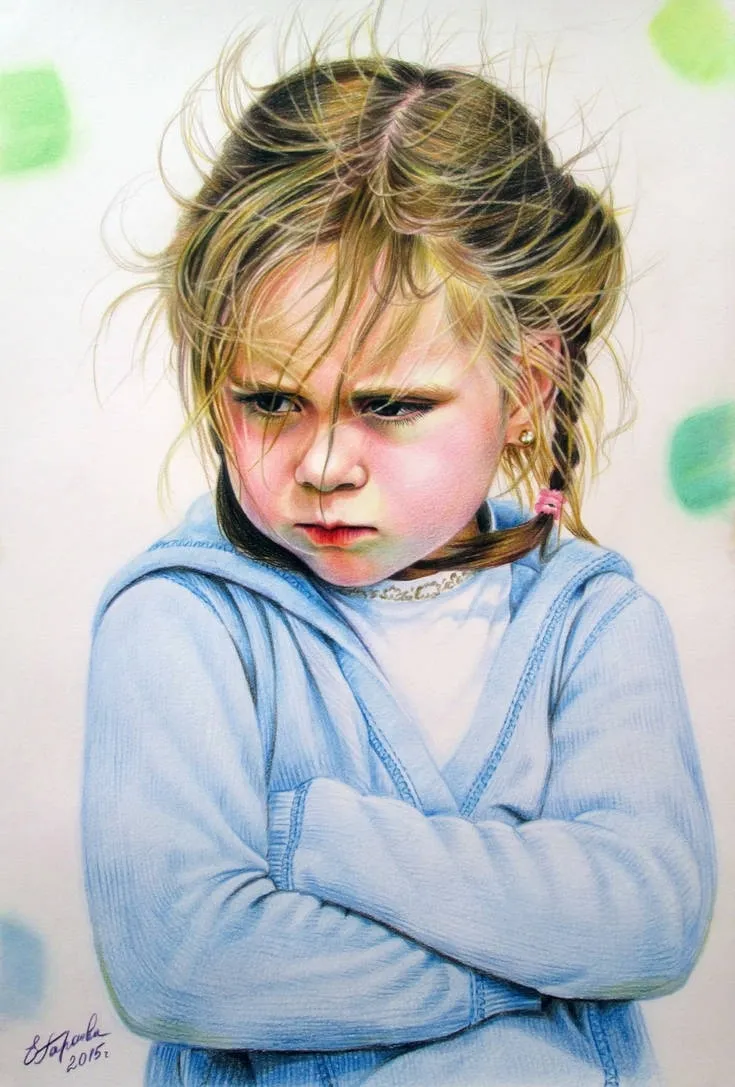 Обидели ребенка картинки. Портрет ребенка. Детский портрет цветными карандашами. Обиженный ребенок. Плачущая девочка.
