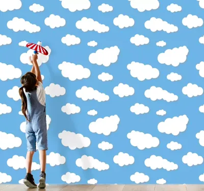 облака в изображении плоского вектора в стиле детских мультфильмов,  изолированные синим. Иллюстрация вектора - иллюстрации насчитывающей  иллюстрация, красивейшее: 240267460