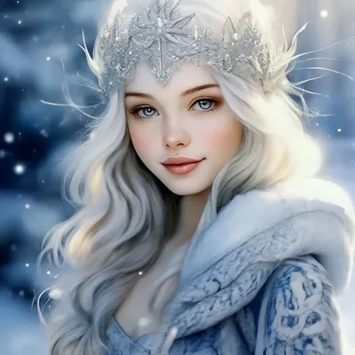 ❄️ очень красивая девочка-зима-фея…» — создано в Шедевруме