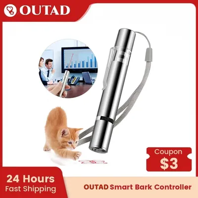 Мини-вспышка OUTAD 3 в 1, лазерный светодиодный светильник для кошек,  интерактивные игрушки, перезаряжаемый телефон, смешные Аксессуары для кошек  | AliExpress