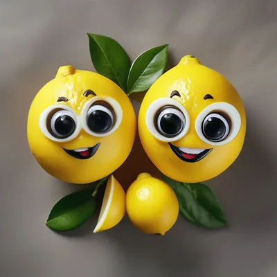 🍋🍋🍋 весёлые лимончики, очень …» — создано в Шедевруме