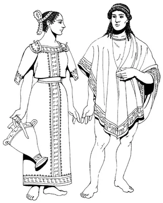 Древние греки создали законченный и совершенный тип драпированного костюма  - Документ