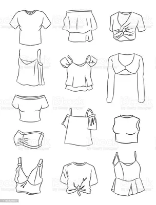 Рисунки одежды для срисовки для девочек (28 фото) 🔥 Прикольные картинки и  юмор