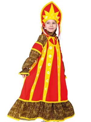 Купить карнавальный костюм масленица детский, арт 5284 l рост 134-140 по  доступной цене в интернет-магазине Амодей