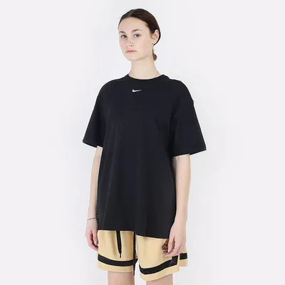 Женская футболка Nike Sportswear Essential Short Sleeve Top (DH4255-010)  купить по цене 2630 руб в интернет-магазине Streetball