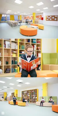 Оформление школьной библиотеки в Москве