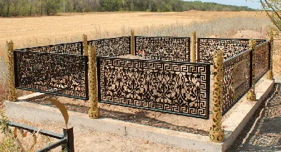 Кованые ограды для могил