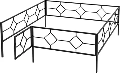 Металлическая оградка для кладбища 3x2.5 м - купить с доставкой по выгодным  ценам в интернет-магазине OZON (941937453)
