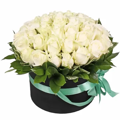 Белые розы - Большой букет 301 белая роза с оформление