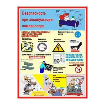 Плакат изучи правила охраны труда