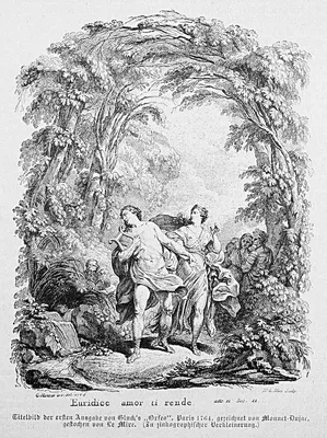 Иллюстрация Орфей и Эвридика. в стиле книжная графика |