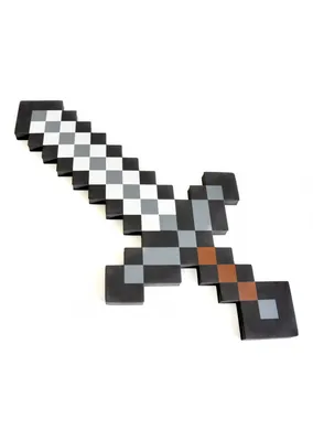 Купить Minecraft: Меч синий пиксельный 65см по доступной цене в Алматы,  Нур-Султане и Казахстане | Заказать детское оружие в интернет-магазине  Marwin