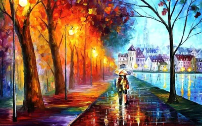 Поздняя осень | Рисунки, Иллюстрации, Живописные пейзажи