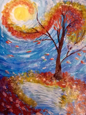 Рисунок Ранняя осень №12624 - «Осенняя пора - очей очарованье...»  (11.01.2024 - 04:56)