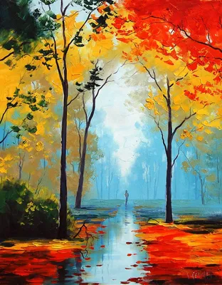 Осень. Природа. Озеро. Лес. Красиво…» — создано в Шедевруме