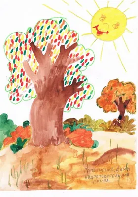 Рисунки детей «Осенние зарисовки» (7 фото). Воспитателям детских садов,  школьным учителям и педагогам - Маам.ру