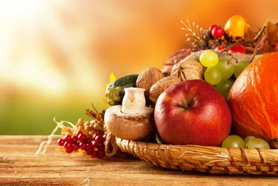 Осенние фрукты и овощи фон :: Стоковая фотография :: Pixel-Shot Studio