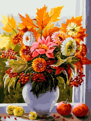 Букет для весов: осенние цветы пастельных оттенков по цене 9818 ₽ - купить  в RoseMarkt с доставкой по Санкт-Петербургу