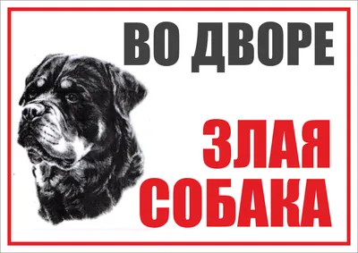 Табличка Осторожно. Злая собака. Не входить (ID#1484281058), цена: 111 ₴,  купить на Prom.ua