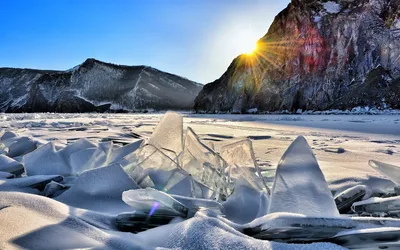 Зима на Байкале на Байкале