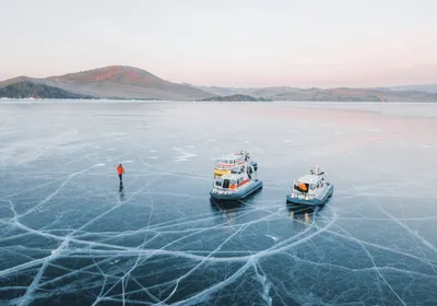 Озеро Байкал зимой лед (59 фото) - 59 фото