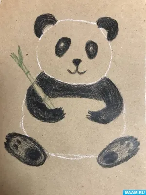 Panda💗 Рисунок панды, Рисунки панды, Панда, panda desenho kawaii