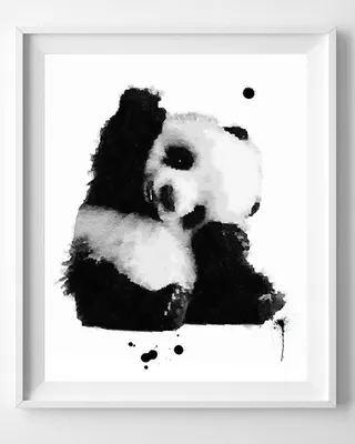 Панда рисунок легкий - 81 фото