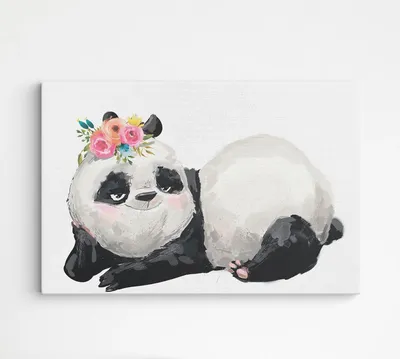 Игрушка плюшевая в виде диких животных, круглая Милая Реалистичная панда с  цветами вишни, мягкая кукла, подарок для детей, мальчиков и девочек, 23-40  см | AliExpress