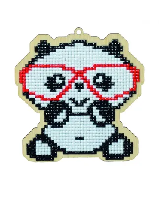 Панда в очках» — создано в Шедевруме