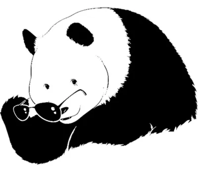 Картина по номерам \"Панда в очках\"