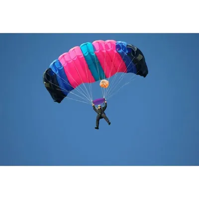 Прыжки с парашютом. Парашют в небе.. Редакционное Стоковое Фото -  изображение насчитывающей спорт, пилот: 191542783