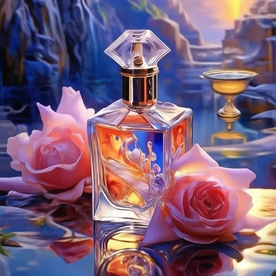 Реалистичный парфюм, духи, красиво, …» — создано в Шедевруме