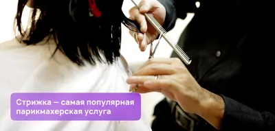 Парикмахерская профессиональные парикмахерские ножницы и расческа в руках  человека фартук стоковое фото ©ShotStudio 396579996