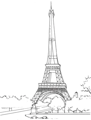 Рисунки для срисовки Париж - 96 фото