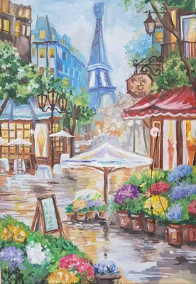 Картина по номерам на холсте \"Девушка на карусели.Париж\" - купить с  доставкой по выгодным ценам в интернет-магазине OZON (309648875)